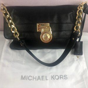 Michael Kors Shoulder Bag w/ Decorative Lock & Key